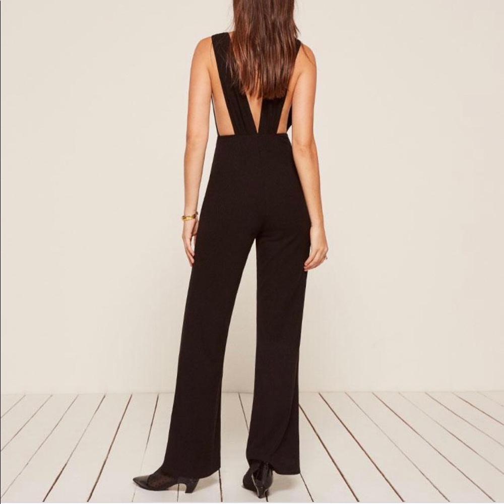 The Reformation Vice Jumpsuit Black XS w/tags